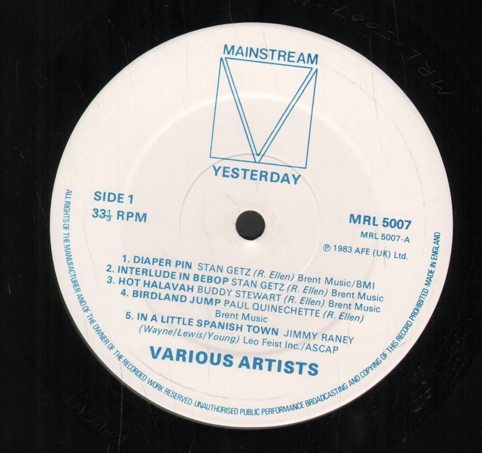 Various Artists Un Regard Sur Hier LP Vinyle UK Mainstream 1965 MRL5007 - Photo 3/3