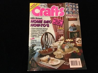 Crafts Magazine March 1990 Home Dec How To s