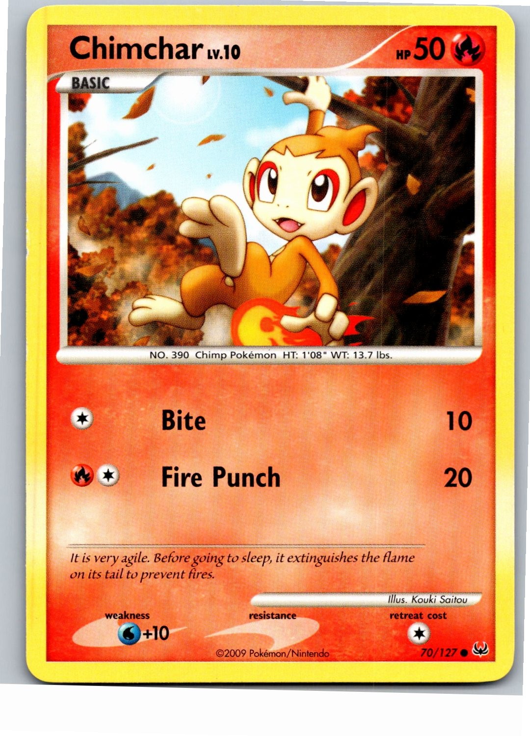 Chimchar Platinum 70/127 2009 NM