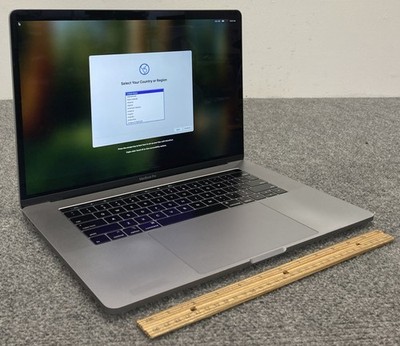 Apple MacBook Pro A1990 MR942LL/A 2018 2K 15.4'' i7-8850H 32GB RAM 512GB, As Is