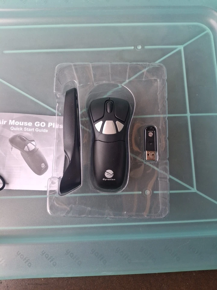 Gyration Air Mouse Go Plus Wireless Mouse Charger Dongle New Open Box - Image 4 of 4