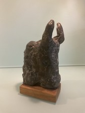WOLFGANG v. CHAMIER Bronze Skulptur Stier Kopf, signiert, 5/10