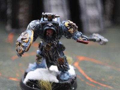 Space Marines  Space Wolves Arjac Rockfist - Partially Painted #6791