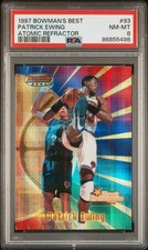 1997 Bowman'S Best #93 Patrick Ewing Atomic Refractor PSA 8 Free Ship