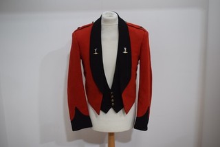 Vintage 1958 Men's British Army Mess Dress Jacket & Waistcoat Royal Uniform