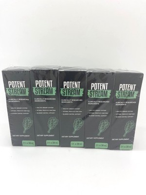 Potent Stream Drops, PotentStream Prostate & Overall Wellness Support - 5 PACK