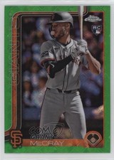 2025 Topps Chrome Logofractor Edition Green Refractor /99 Grant McCray #116 4k8