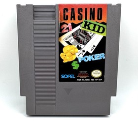 Casino Kid (Nintendo NES 1989) Authentic Tested Game + Original Box + Slipcover