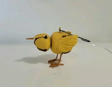 Yellow BELL Chick Chicken Hanging Ornament  Primitive Christmas Ornament