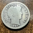 1897-S Barber Dime. Free shipping Actual Coin Shop And Save