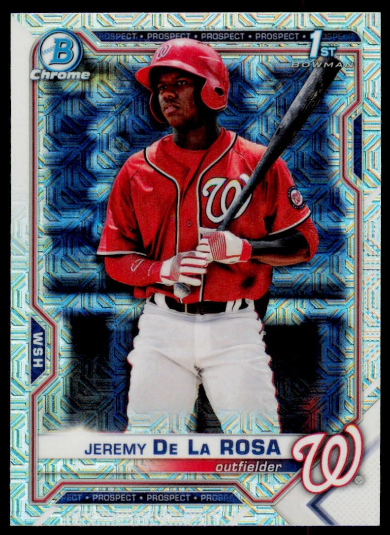 2021 Bowman Jeremy De La Rosa BCP-25 Chrome Prospects Mojo Refractor