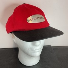 Vintage Craftsman Snap Back Hat Cap With Meta...