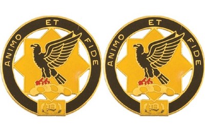 1st Cavalry Regiment Distinctive Unit Insignia - Pair - ANIMO ET FIDE