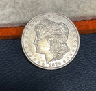 (#101750) Morgan Dollar:  1878  7TF, reverse of 1878.  AU.      (see video!) — photo 2