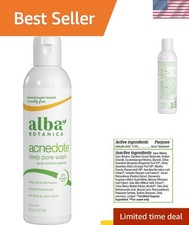 Acne Control Deep Pore Wash - 6 Oz Plant-Based Gel with Soothing Botanicals