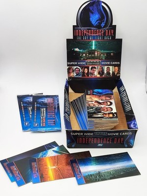 1991 TOPPS TRADING CARD SET - INDEPENDENCE DAY #'s 1 - 72 + 4 X FOIL CHASE CARDS