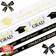 Heureppy Graduation Ribbon Words Hat 5 Yards