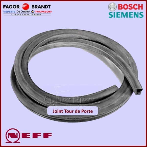 Joint de tour de porte Bosch 00094758 pour stopper les fuites de lave-vaisselle encastrable