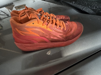 Size 8.5 - PUMA MB.02 Supernova - 376442-01 Melo Sneakers Orange Basketball Mens
