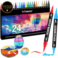 Acrylstifte Set 24 Farben Doppelspitze Für S...