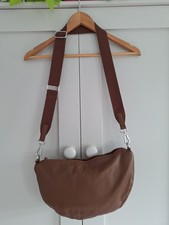 NEXT slouchy leather sling cross body bag, tan