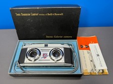 TDC STEREO COLORIST FILM CAMERA 35mm BELL HOWELL WITH BOX VINTAGE UNTESTED AS IS