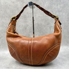 COACH Shoulder Bag Half Moon Hobo Y2K Gold Hardware Braided Handle Designer