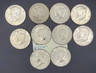 1967 Kennedy Half Dollar  Circulated Qty 10  "Actual Coins Pictured", Silver