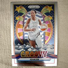 Panini 2025 Prizm WNBA Groovy A'ja Wilson Las Vegas Aces #1 Insert