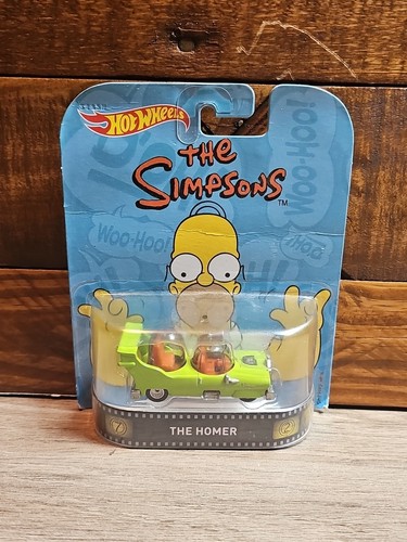 Hot Wheels The Homer CAR Retro Entertainment Series Los Simpson A Escala 1:64 Coleccionable De Metal Fundido A Presión Modelo De Coche De Juguete