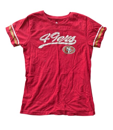 Girls NFL Red 49ers T-shirt Size XL (14/16) - Picture 1 of 5