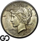 1926-S Peace Dollar, Attractive Brilliant Uncirculated++ Better Date