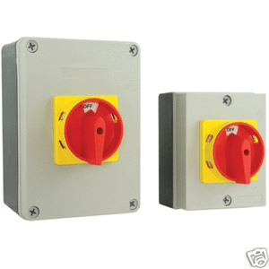 Europa LB404P 40 A 4 polos IP65 Interruptor rotativo Aislador
