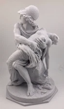 CLASSICAL SCULPTURE MARS AND VENUS 7.9 INCH/200 MM, MUSEUM REPRODUCTION