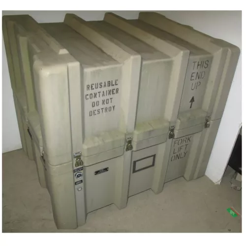 Zero Plastics ForkLift Hard Case 41X37X40 Shipping Crate Extreme Duty Expedition