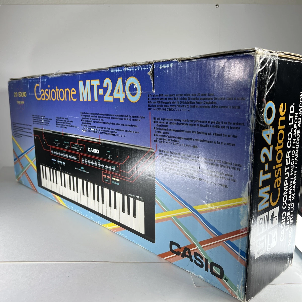 CASIO Casiotone MT-240 49-Key Electronic Keyboard Synthesizer NO MANUAL ADAPTER