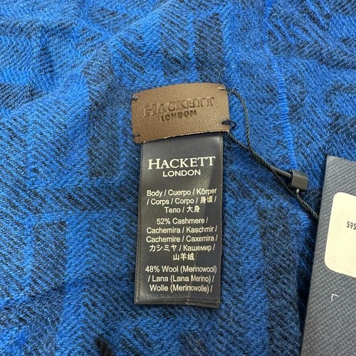 Bufanda azul cachemir Hackett London - Imagen 6 de 6