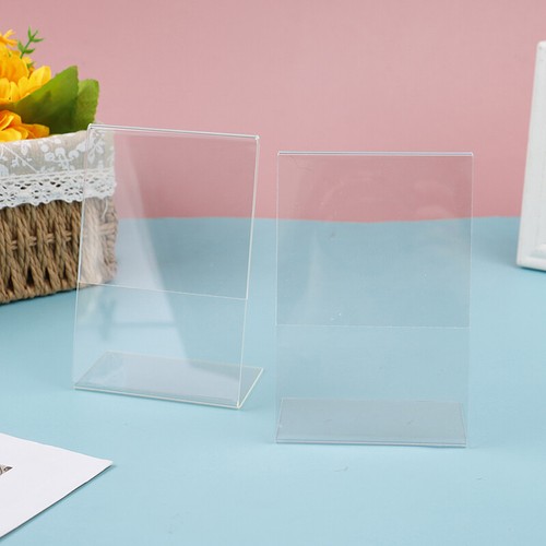 A6 Transparent Acrylic Display Stand Desk Shelf High Quality Display Card StaF9 - Picture 8 of 12