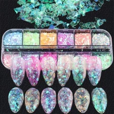Holographic Nail Sequins - Irregular Fragment Nail Flakes Manicure Supplies 1set