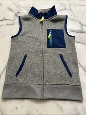 J. Crew Crewcuts Boys Outerwear Fleece Summit Vest, Gray, Sz 6-7 NWOT