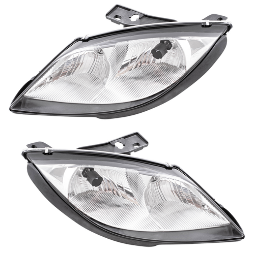 2pc Fits 2003 2004 2005 Pontiac Sunfire Headlamp Headlight Assembly SET - Picture 2 of 4