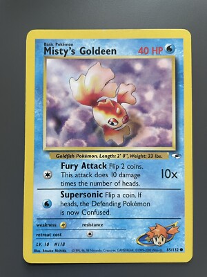 Misty's Goldeen - 85/132 Gym Heroes Pokemon TCG | eBay