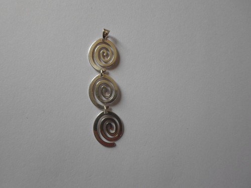 Pendentif Spirale Argent Sterling Avec Coquillage D’ormeau Naturel - 2.6 Cm, Couleur Irisée, Boîte Cadeau
