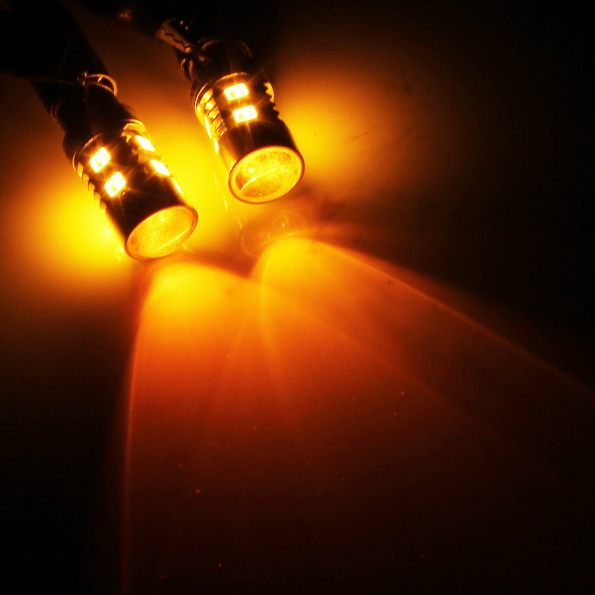 2 X BAU15S PY21W 7507 12V-24V YELLOW AMBER TURN SIGNAL INDICATOR LED LIGHT BULB $33.30 - PicClick AU