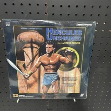 HERCULES UNCHAINED Laserdisc LD BRAND NEW SEALED VERY RARE STEVE REEVES STARS!