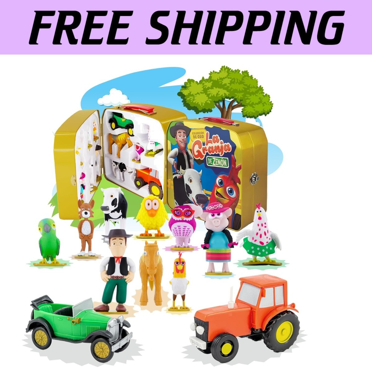 Magical La Granja de Zenon 12-Figure Set with Limited Edition Gold