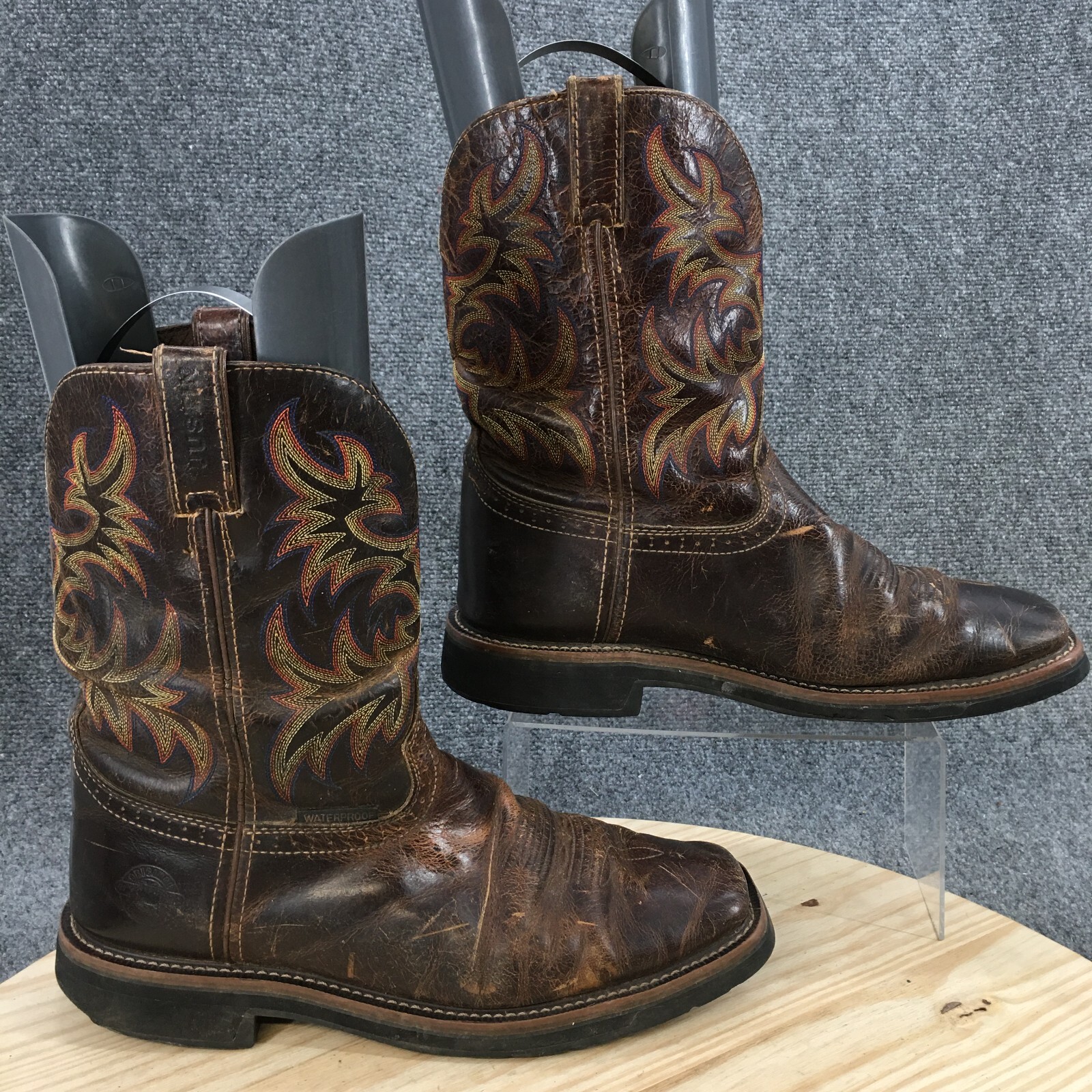 Justin Boots Mens 12 D Stampede Western 