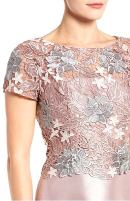 Adrianna Papell Guipure Lace & Mikado Dress Sz 4 $229 *231 | eBay Adrianna Papell Guipure Lace & Mikado Dress Sz 4 $229 *231 | eBay
