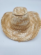 WW Hat, Cowboy/Cowgirl, Weaved Straw Hat, for 14.5-Inch Girl/Boy Dolls