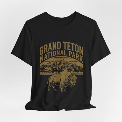 Grand Teton National Park T-Shirt, Wyoming Nature Graphic Tee, Outdoor Adventure